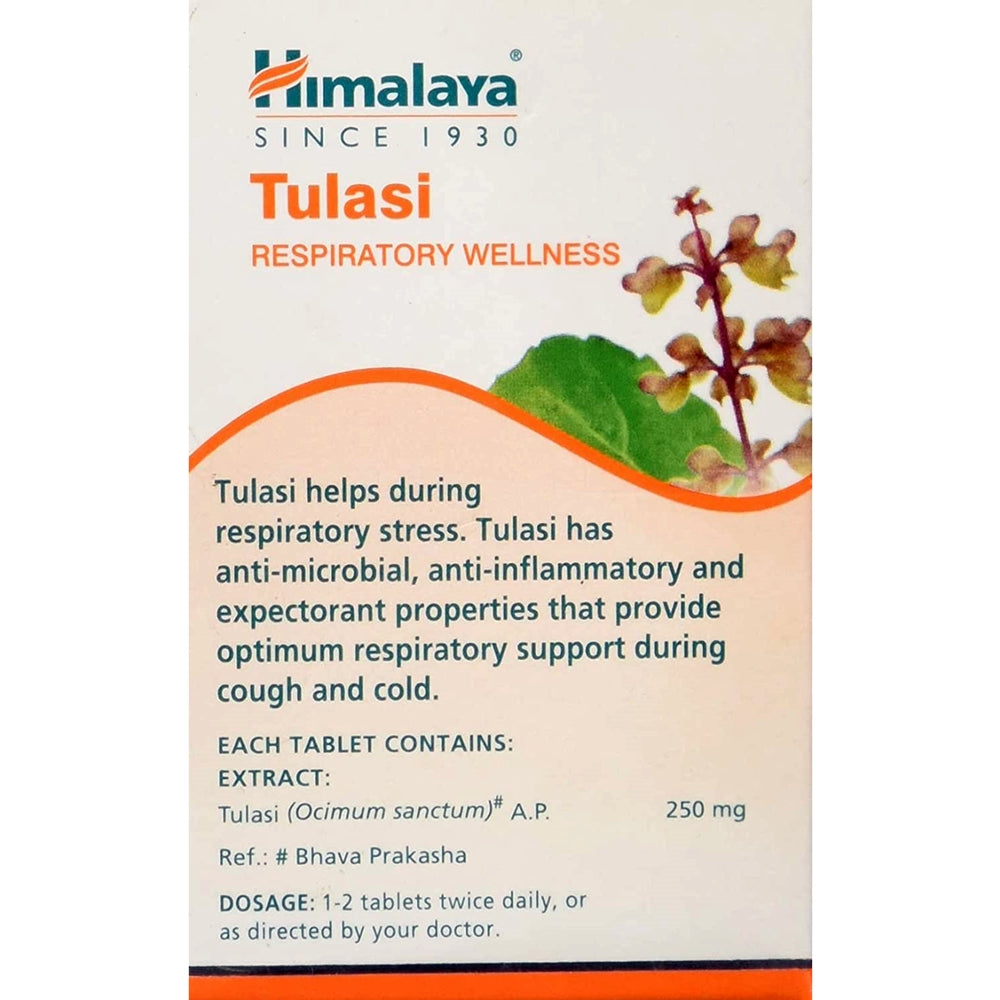 Himalaya Wellness Pure Herbs Tulasi Respiratory Wellness - 60 Tablets - Indyancart