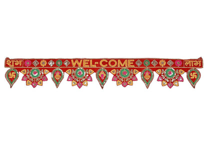 Welcome Toran Bandarwal - Elegant Door Entrance Decor for a Warm Greeting