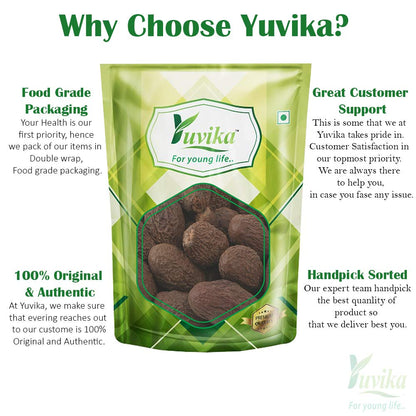 Yuvika Niranjan Phal Sterculia Lychnophora Malva Nuts in a natural setting, showing the dried herbal product for Ayurvedic use.
