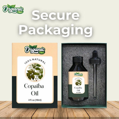 Organic Zing Copaiba (Copaifera officinalis) Oil | Pure & Natural Essential Oil for Skincare, Aroma and Diffusers