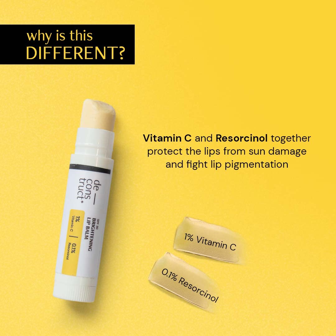 Deconstruct Brightening Lip Balm with SPF 30 - For Dark, Pigmented, Dry, Flaky Lips - Indyancart