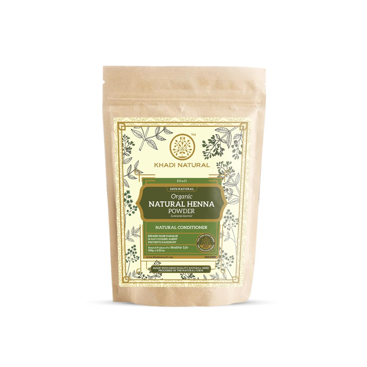 Khadi Natural Organic Herbal Henna Powder