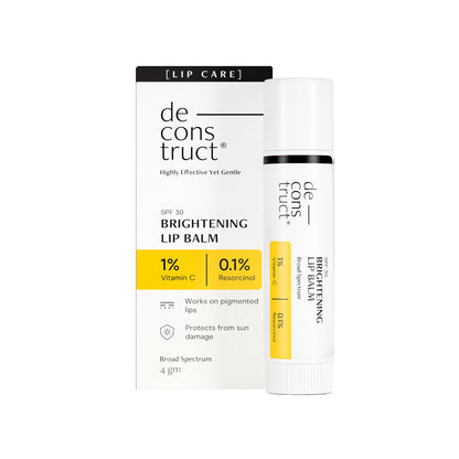 Deconstruct Brightening Lip Balm with SPF 30 - For Dark, Pigmented, Dry, Flaky Lips - Indyancart