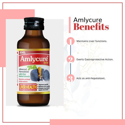 Aimil Ayurvedic Amlycure Liver Health Syrup - Indyancart