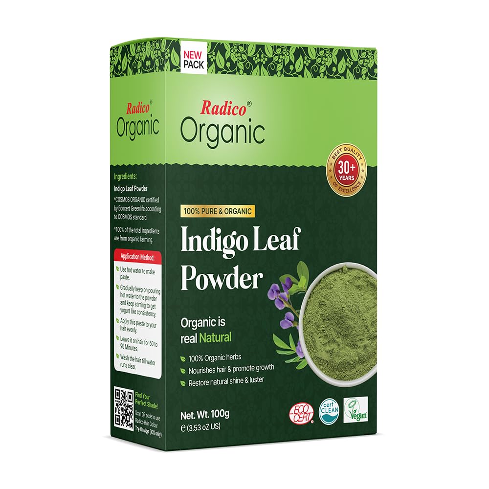 Radico Organic Indigo Leaf Powder Hair Color - Indyancart