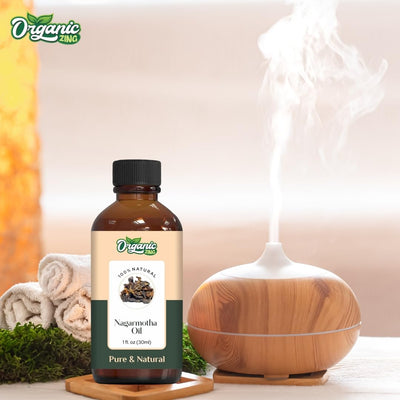 Organic Zing Nagarmotha (Cyperus Scariosus) Oil | Pure & Natural Essential Oil for Aroma, Diffuser, Skincare & Massage