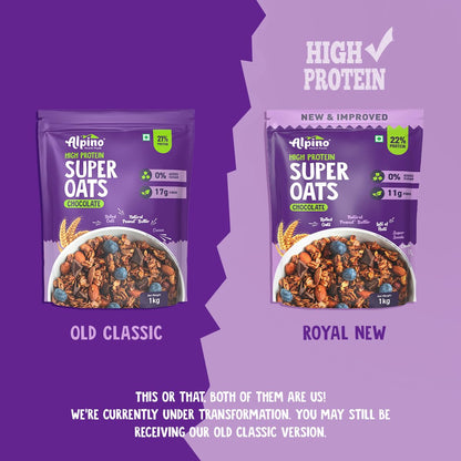 Alpino High Protein Super Rolled Oats Chocolate - Indyancart
