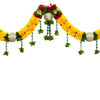 Toran for Main Door Entrance, Bandarwal for Festival, Pooja Mandir & Wedding, Handmade Traditional Flower Hanging for Home & Office Decor (42 inches 30 inches) Yellow