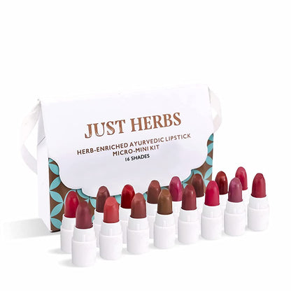 Just Herbs Herb Enriched Ayurvedic Lipstick Micro-Mini Kit - Indyancart