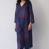 Women's Twilight Blue Bemberg Silk Co-ord Set