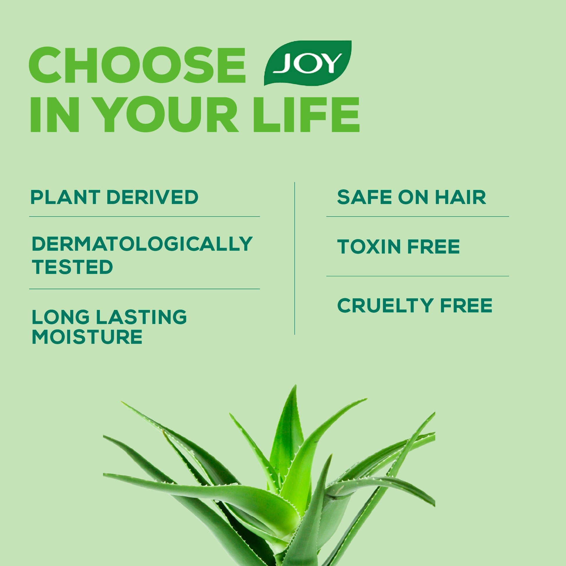 Joy Pure Aloe Vera Body Lotion, Lightweight 48hr Moisturization for Normal & Oily Winter Skin