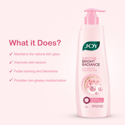 Joy Even Tone Brightening Lotion With Niacinamide & Alpha Arbutin, Summer Care