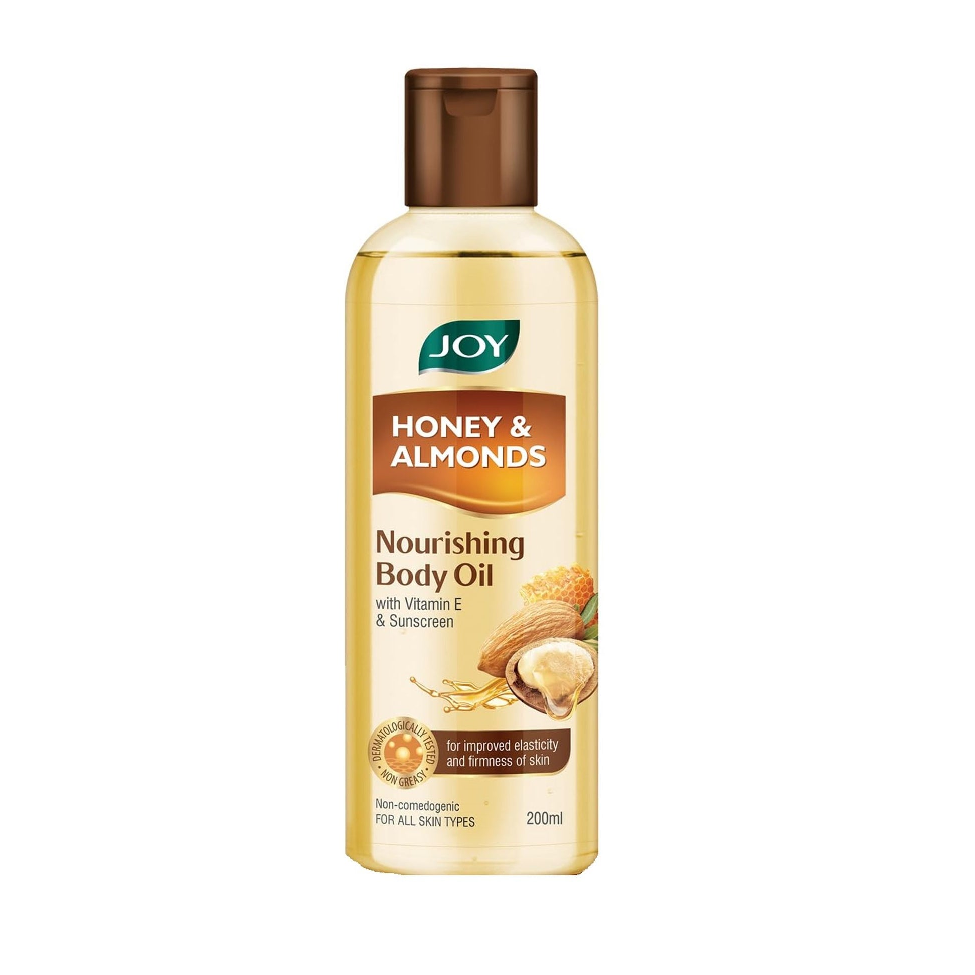 Joy Body Oil for Glowing Skin, Nourishing, Non-Greasy, Quick Absorbing, Honey & Almond