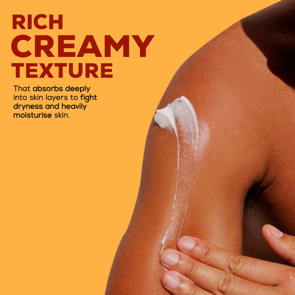 Joy Nourishing Body Lotion with honey, almonds, shea, and vitamin E, featuring a pump bottle for winter skin hydration.