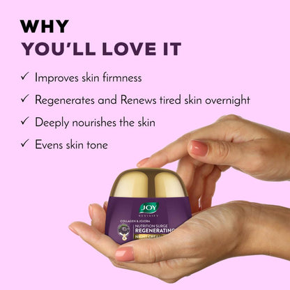 Joy Night Cream with Collagen, Jojoba, Shea Butter & Gotu Kola For Overnight Skin Repair