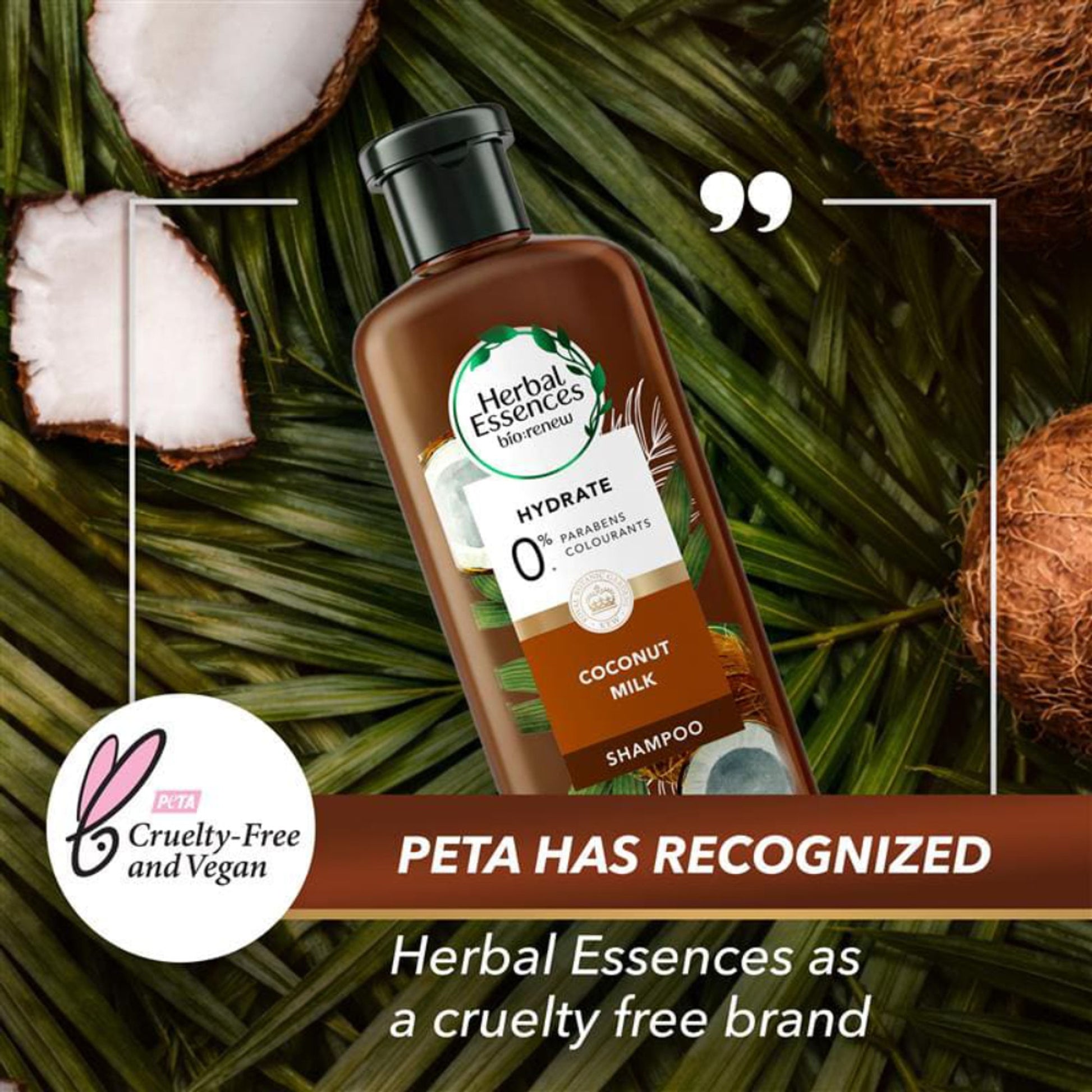Herbal Essences Coconut Milk Shampoo For Hydration & Softness - No Parabens- No Colourants