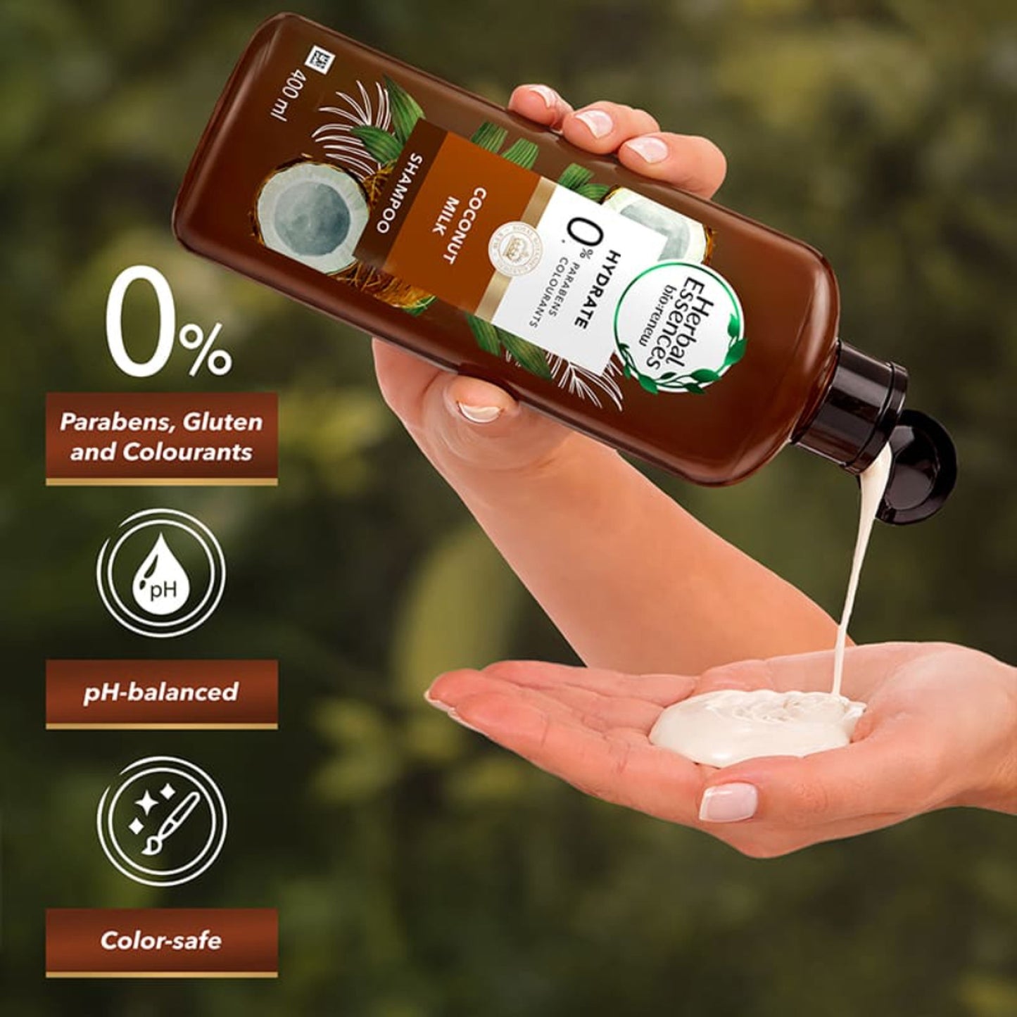 Herbal Essences Coconut Milk Shampoo For Hydration & Softness - No Parabens- No Colourants