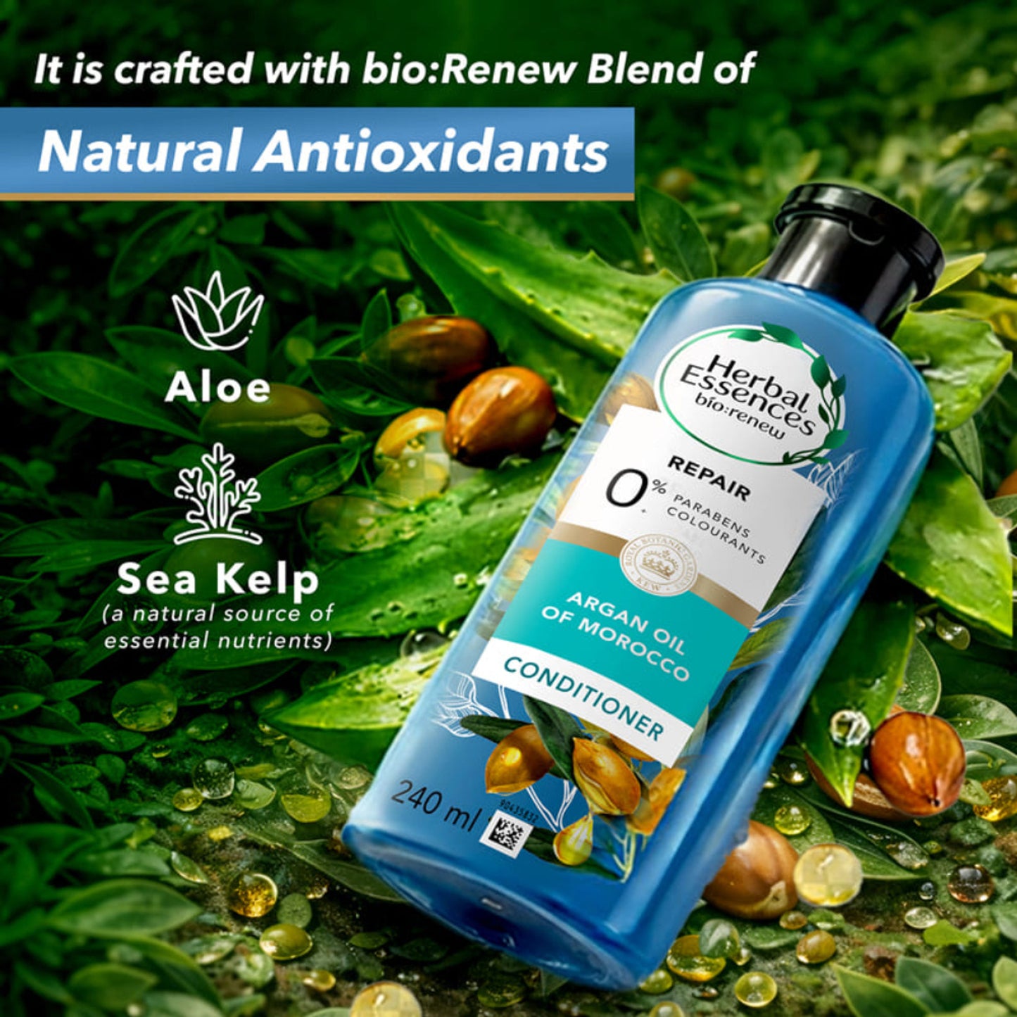 Herbal Essences Argan Oil Of Morocco Conditioner - For Frizz Free Hair - Paraben Free