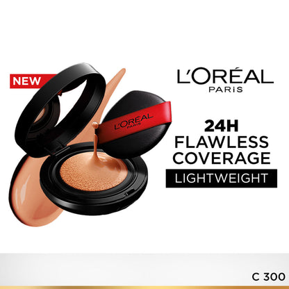 L'Oreal Paris Infallible Cushion Foundation, 24H Flawless Coverage, No Oxidation - C 300