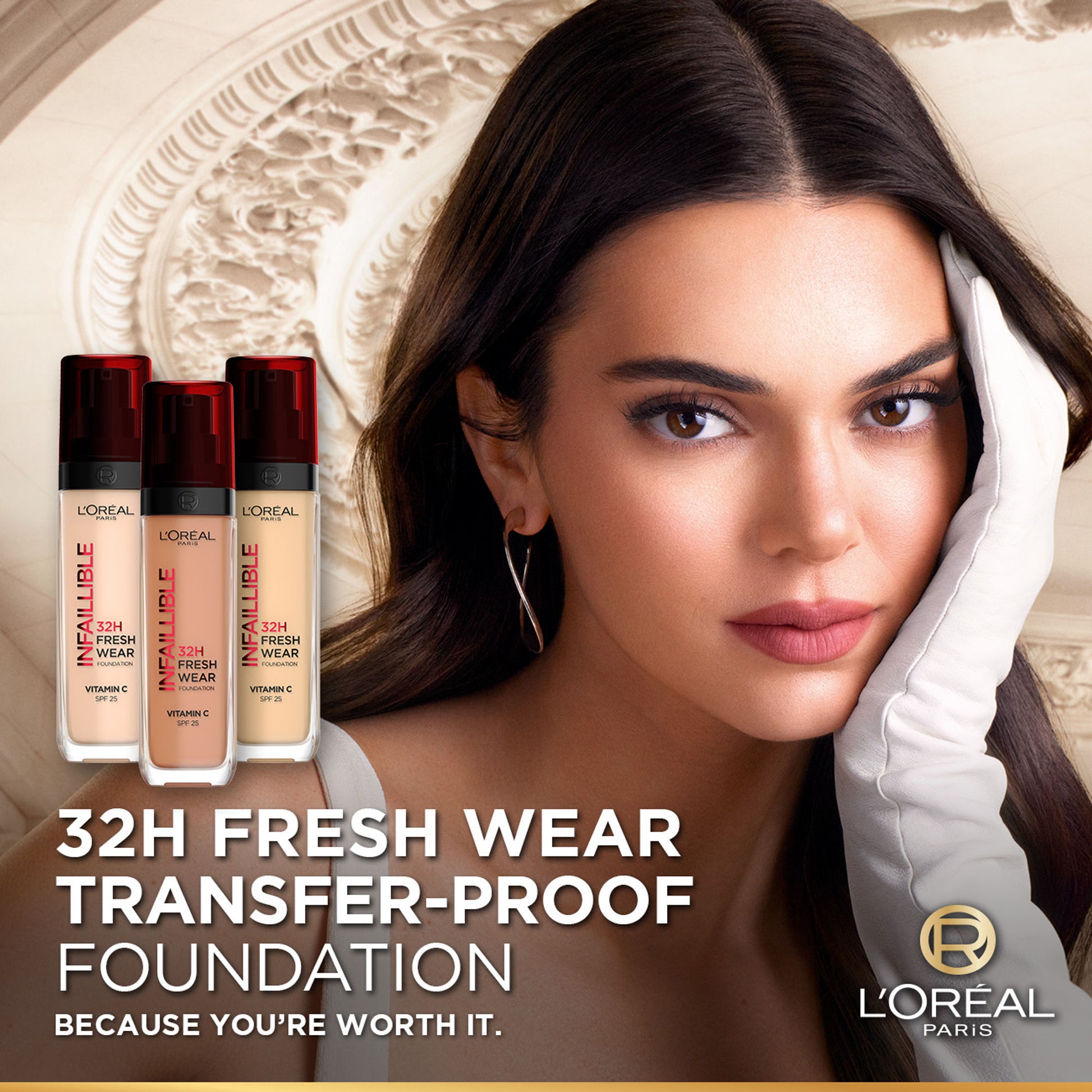 L'Oreal Paris Infallible 32H Fresh Wear Foundation - 250 Sable Eclat Radiant Sand