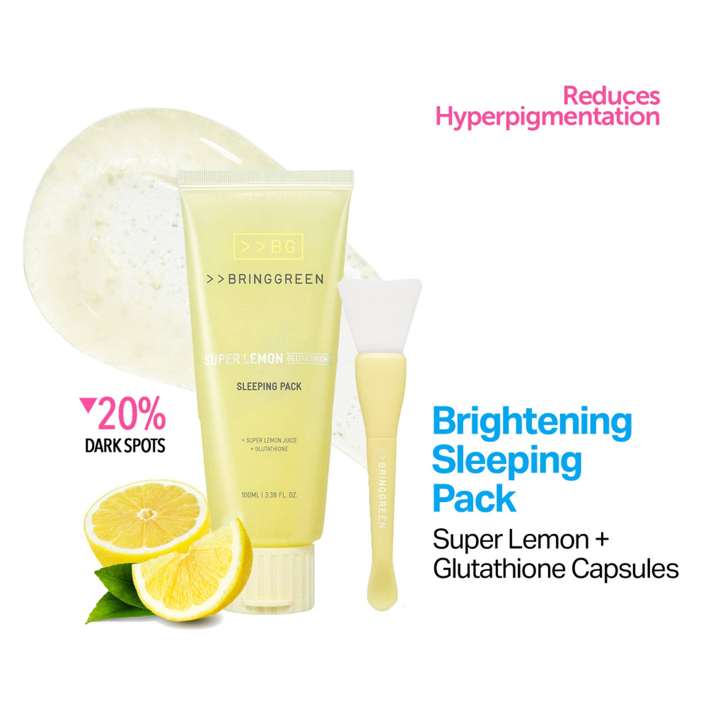BRING GREEN Super Lemon Glutathione Sleeping Pack