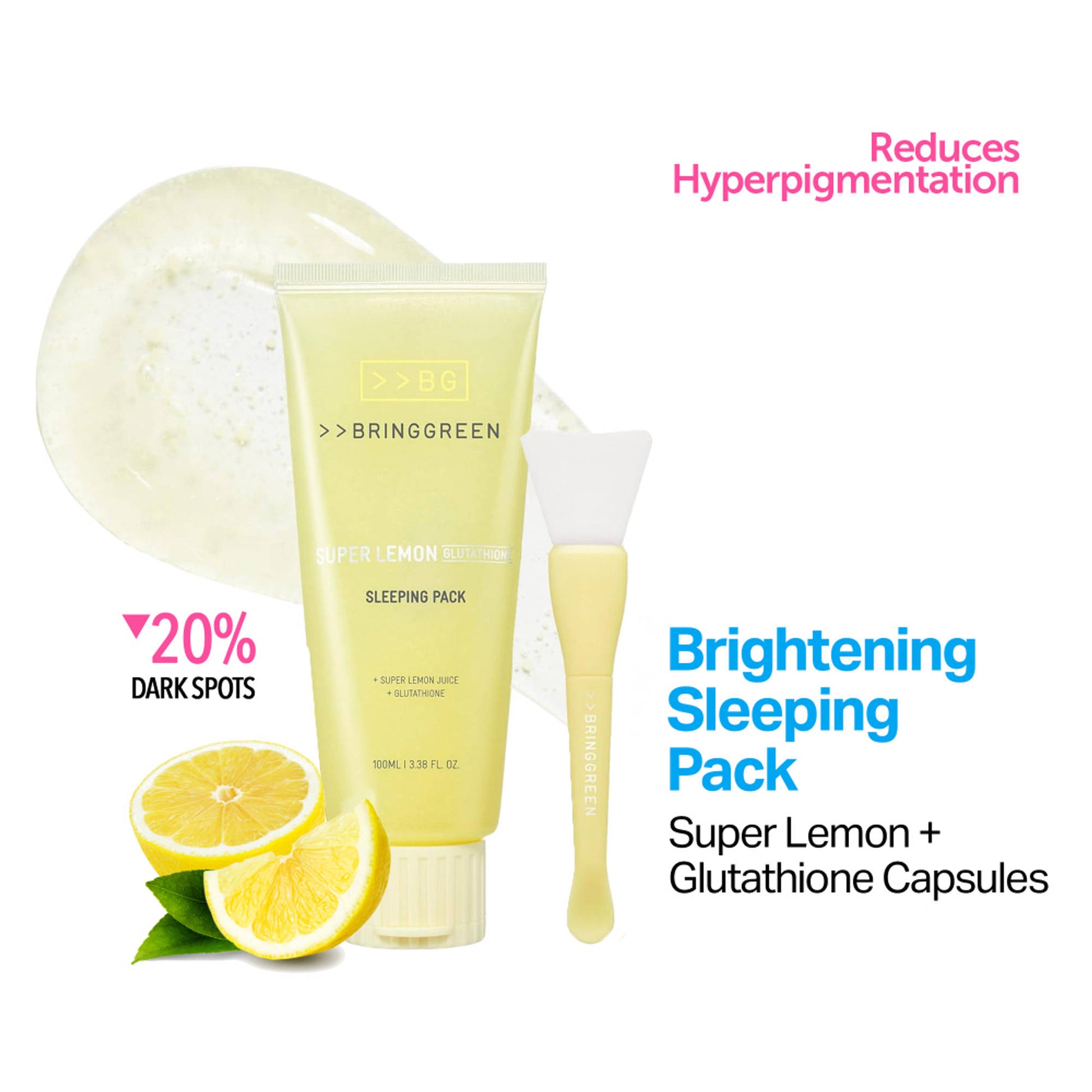 BRING GREEN Super Lemon Glutathione Sleeping Pack