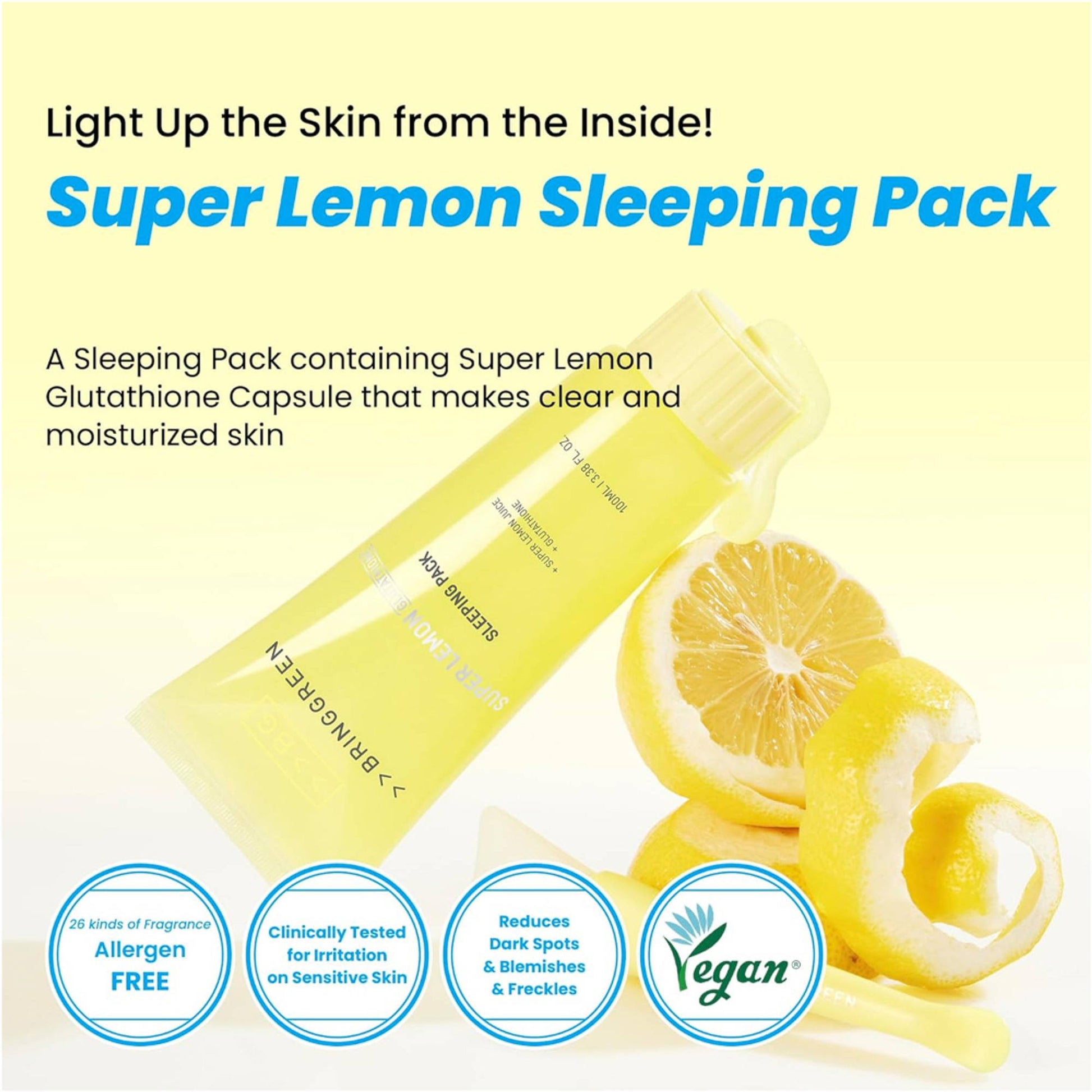 BRING GREEN Super Lemon Glutathione Sleeping Pack