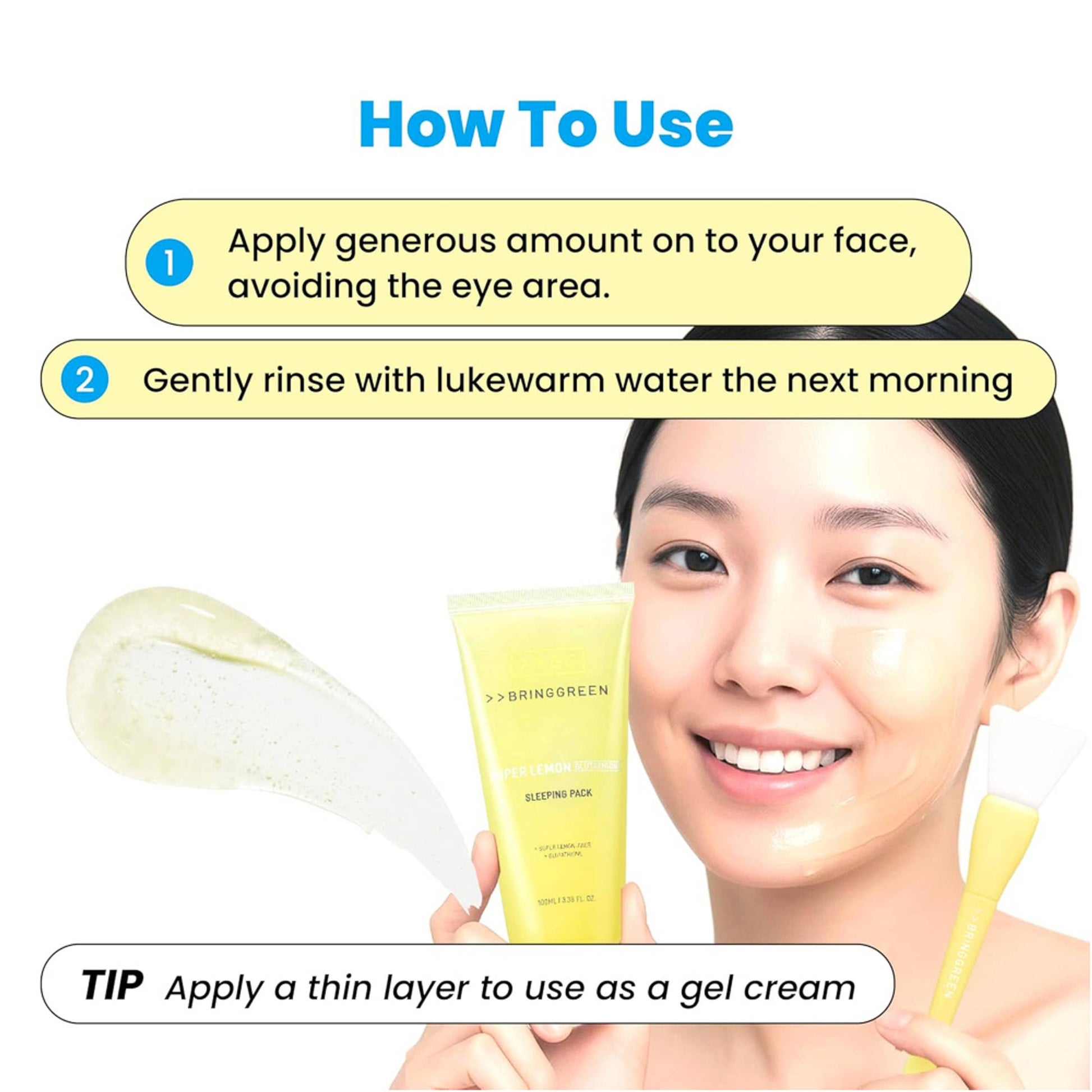 BRING GREEN Super Lemon Glutathione Sleeping Pack