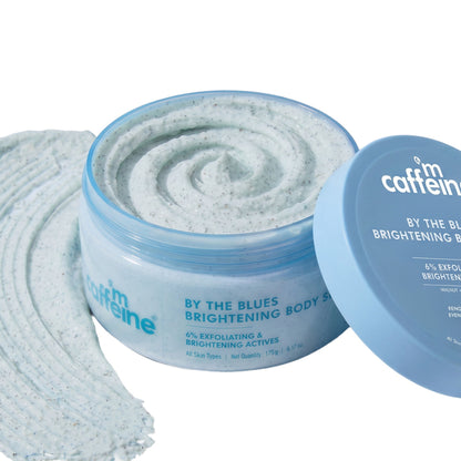 MCaffeine By Blues Brightening & Exfoliating Body Scrub, 6% Multi-Action Actives with Niacinamide
