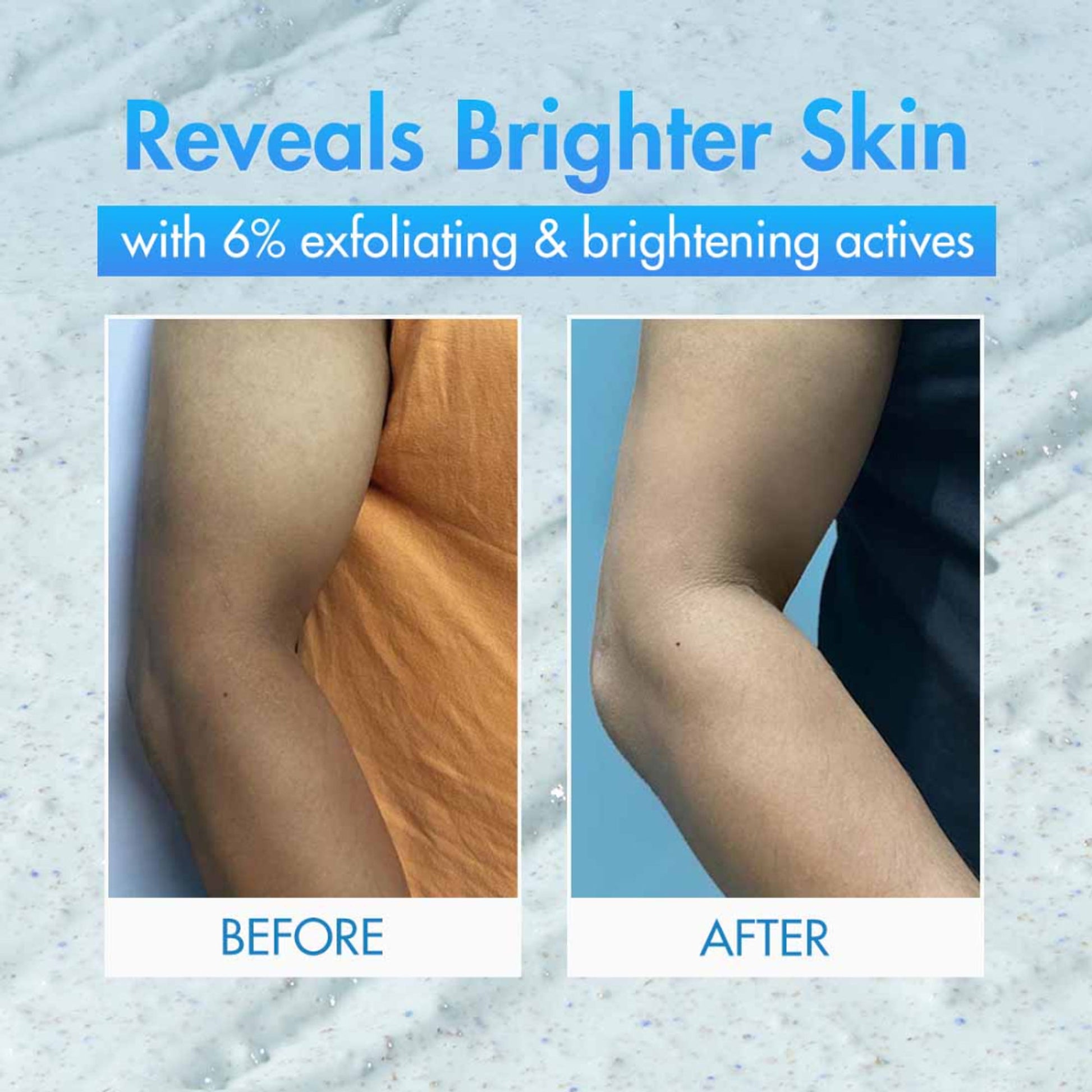 MCaffeine By Blues Brightening & Exfoliating Body Scrub, 6% Multi-Action Actives with Niacinamide