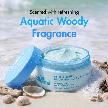 MCaffeine By Blues Brightening & Exfoliating Body Scrub, 6% Multi-Action Actives with Niacinamide