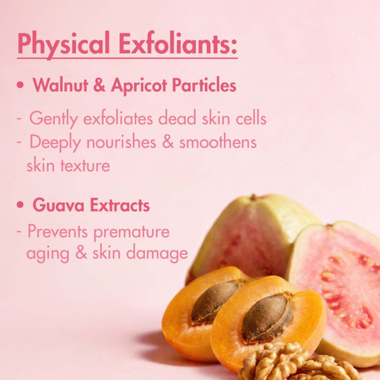 MCaffeine Guava De-Tan Body Scrub, 5% Natural & Chemical Exfoliants, Reduces Tan & Brightens Skin