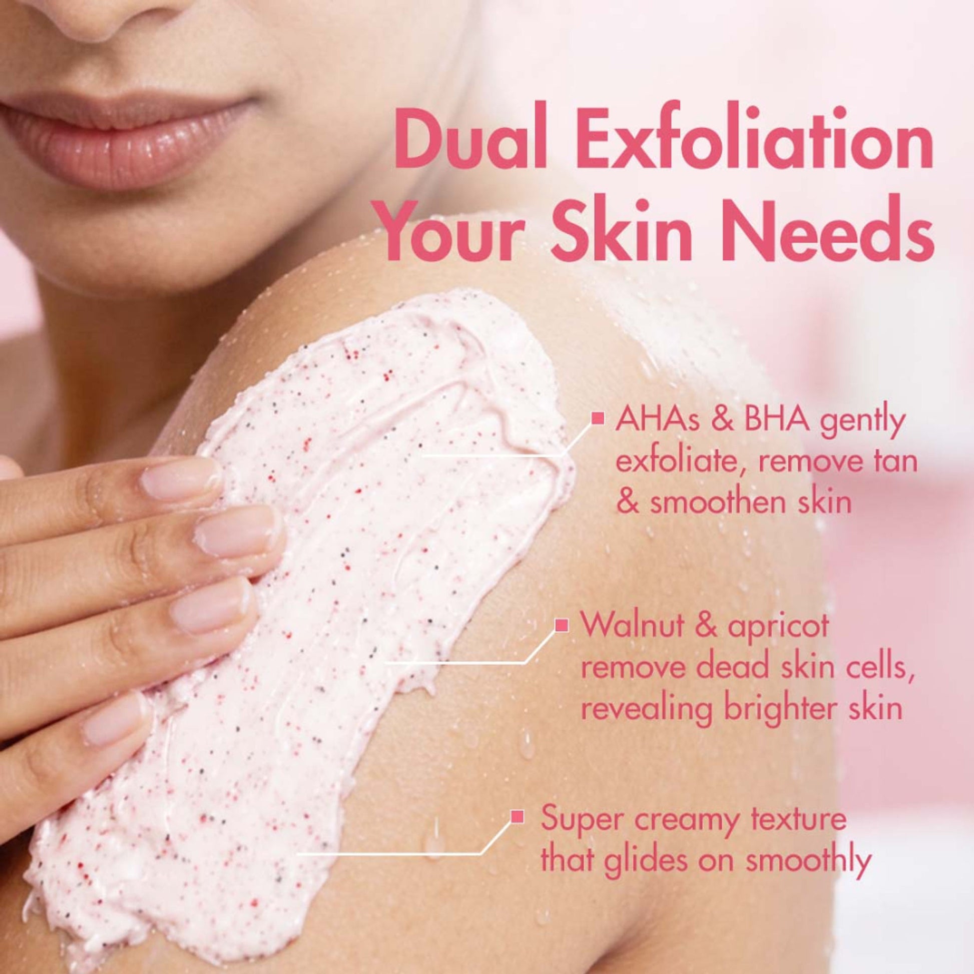 MCaffeine Guava De-Tan Body Scrub, 5% Natural & Chemical Exfoliants, Reduces Tan & Brightens Skin