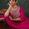 Dhiyona IE Women Embroidered Regular Sequinned Kurta Set