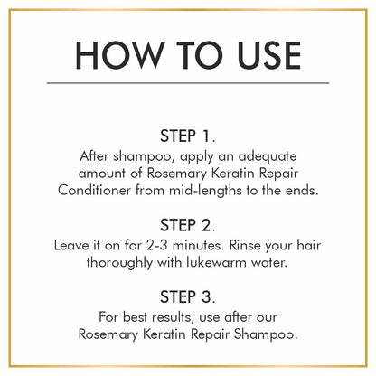 Nuerma Science Keratin Repair Rosemary Hair Conditioner for Softer, Longer & Healthier Hair