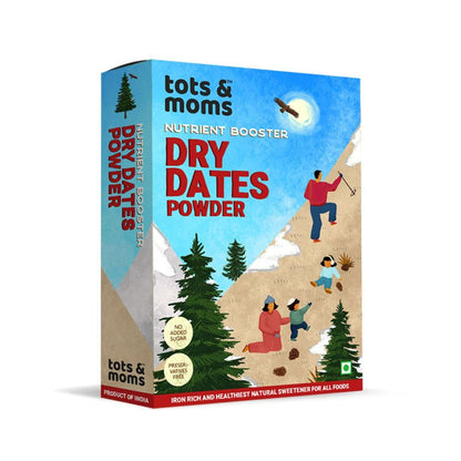 Tots and Moms Organic Dry Dates Powder - Indyancart