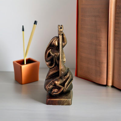 Niharika Collections Handmade Clay Terracotta Abstract Sculpture | Home Décor & Gift | Spiritual & Cultural Art | Devi Sarasvati Idol