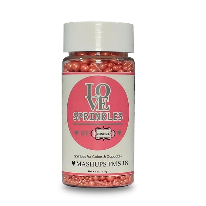 Confect Rose Gold | Sprinkles Bottle for Decoration Bottle