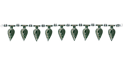 Toran for Main Door Entrance, Handmade Mango Leaf Toran, Traditional Bandarwal for Festival, Pooja, Wedding & Home Decor, Doorway Decorative Hanging (42 x 6 Inches, Green)