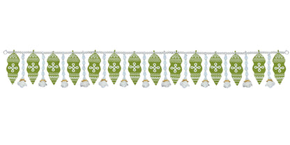 Toran for Main Door Entrance, Handmade Mango Leaf Toran, Traditional Bandarwal for Festival, Pooja, Wedding & Home Decor, Artificial Doorway Leaf Hanging (42 x 5.5 Inches, Green)