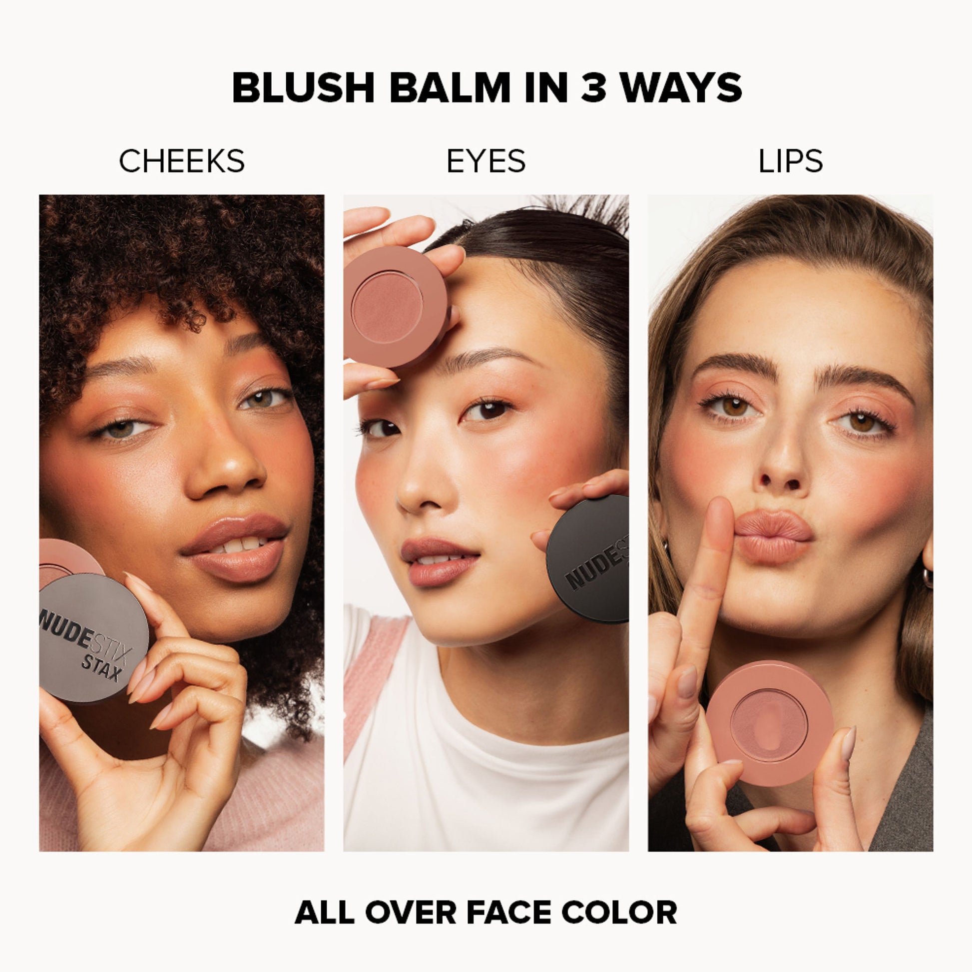 Nudestix Stax All Over Color Blush Balm - Barely Nude