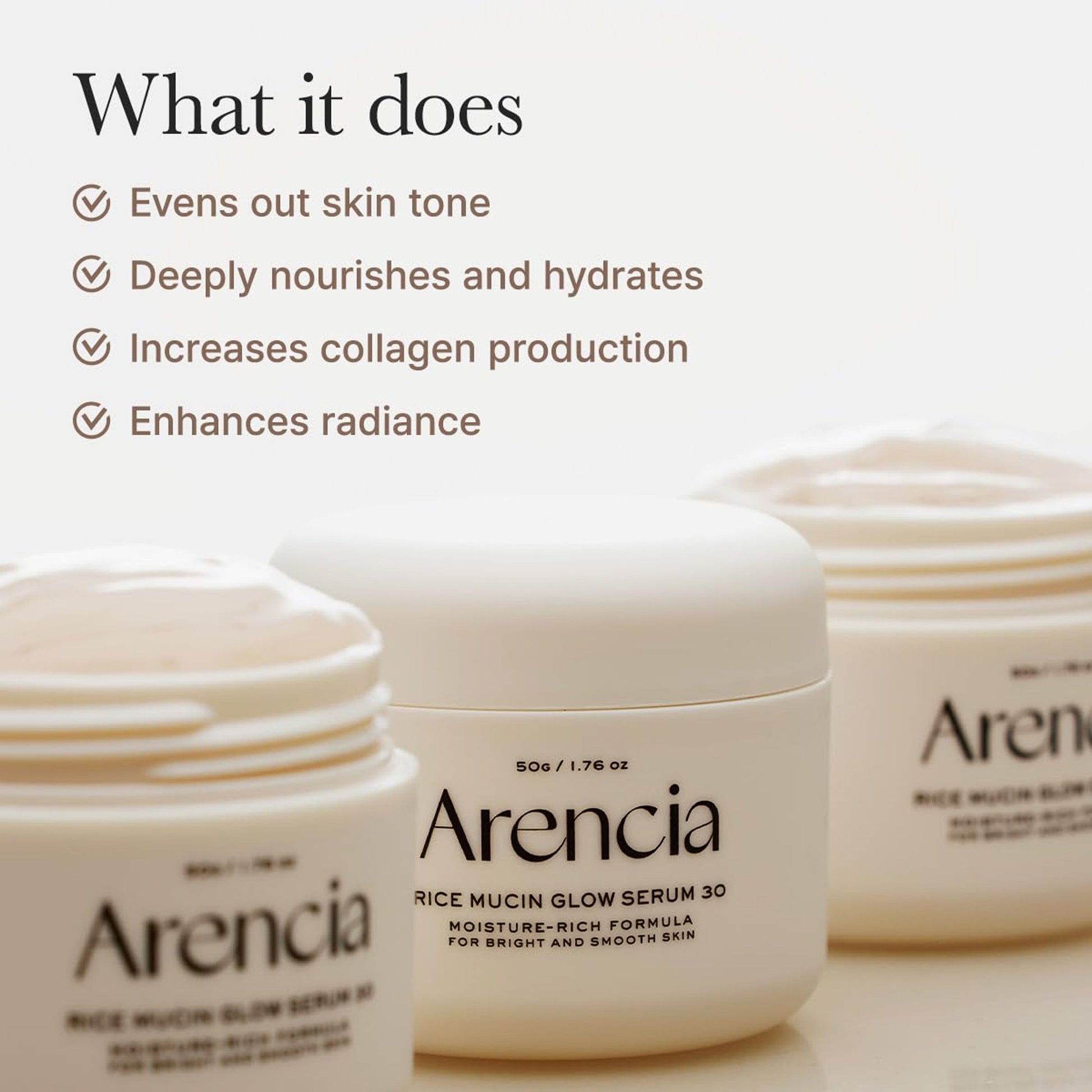 Arencia Rice Mucin Glow Serum 30
