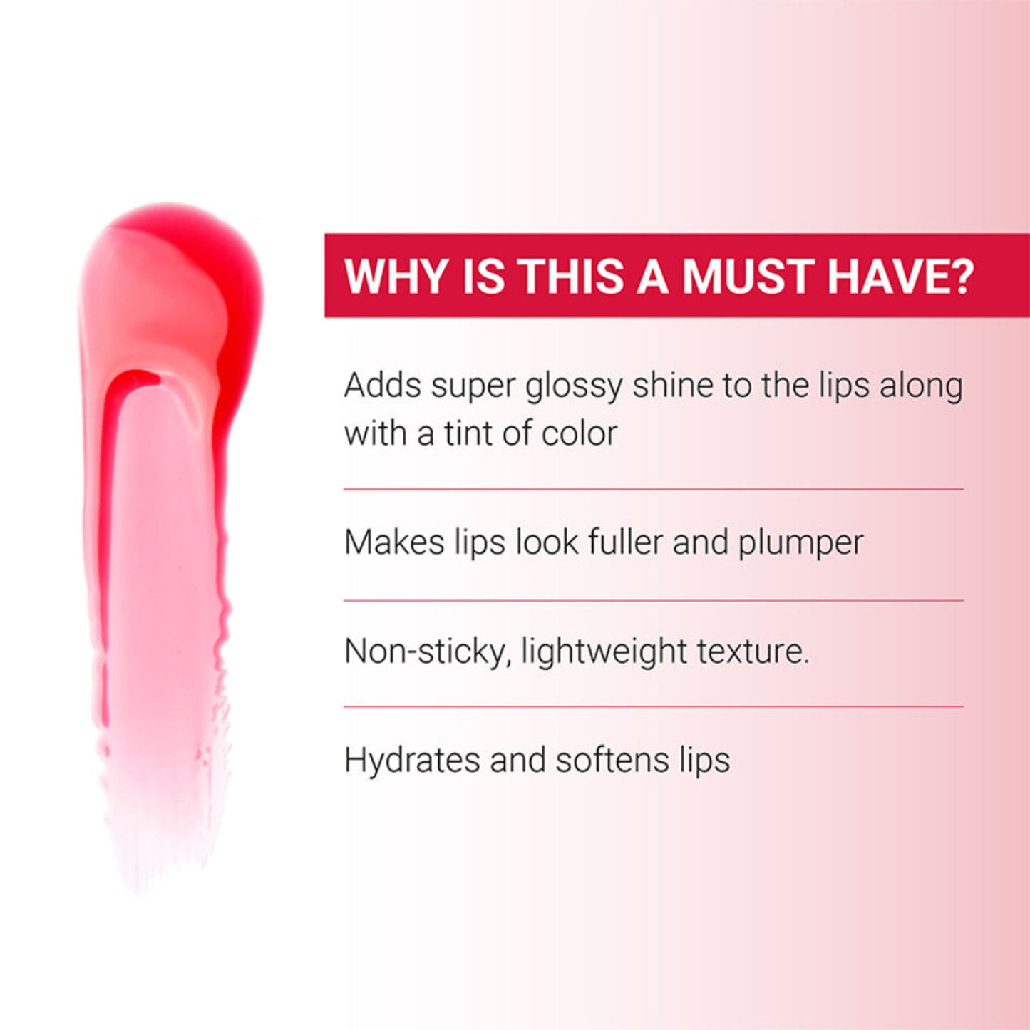 IBA Must Have High Shine Lip Oil - 01 Raspberry Twist