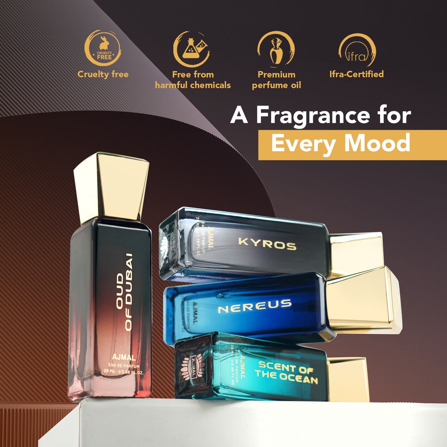 Ajmal India Oud Of Dubai Gift Set - Pack Of 4