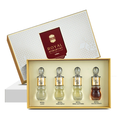 Ajmal India Royal Series Concentrated Perfume Gift Set - Pack Of 4