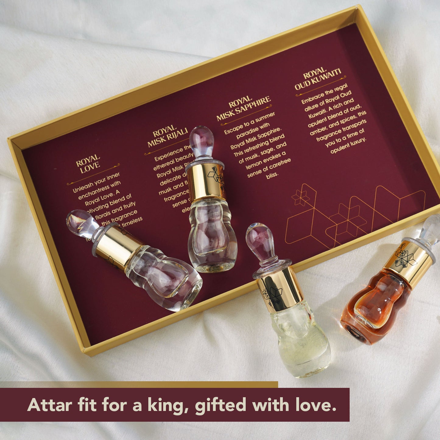 Ajmal India Royal Series Concentrated Perfume Gift Set - Pack Of 4