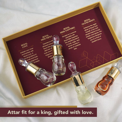 Ajmal India Royal Series Concentrated Perfume Gift Set - Pack Of 4