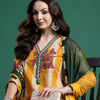 Dhiyona IE Women Floral Printed Regular Pure Cotton Kurta with Trousers & With Dupatta