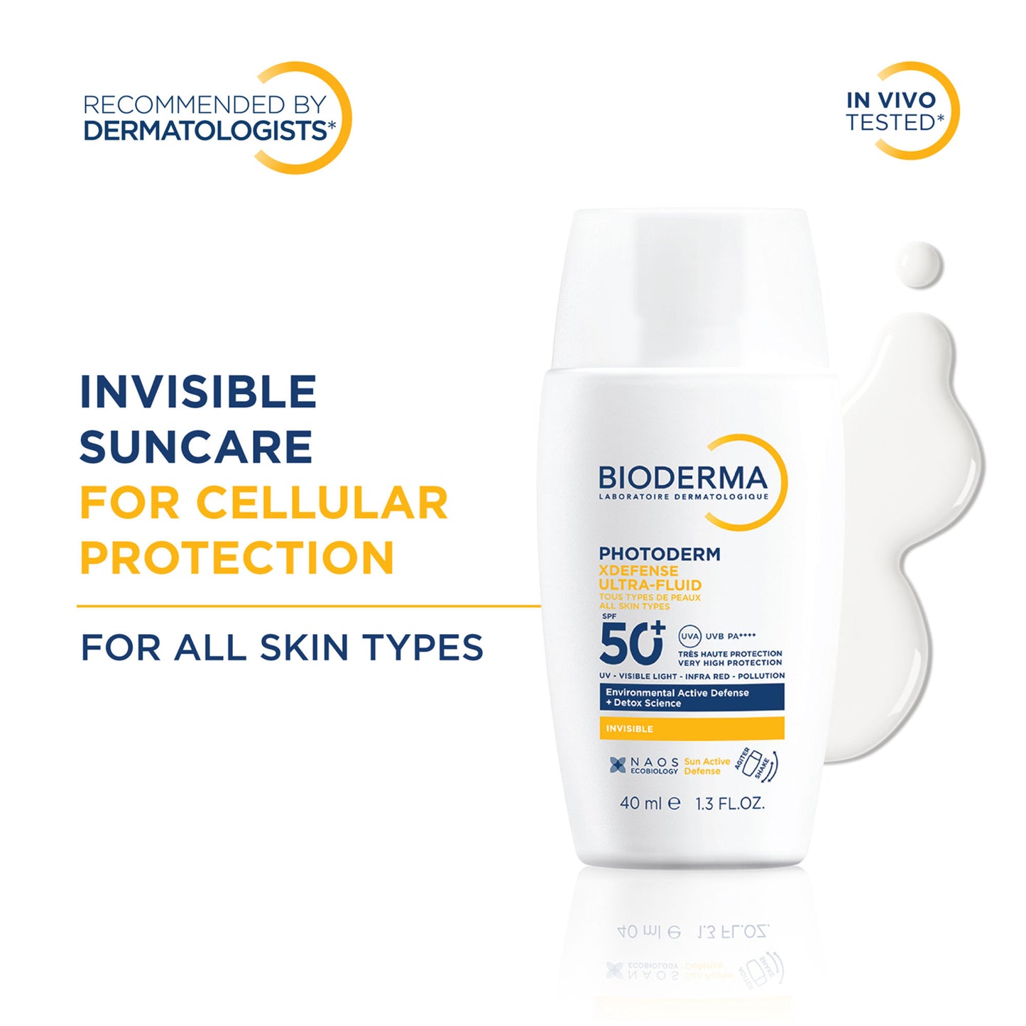 Bioderma Photoderm Xdefense Ultra-Fluid SPF 50+ Invisible Sunscreen PA ++++