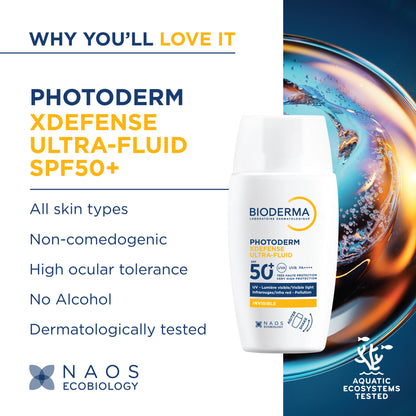 Bioderma Photoderm Xdefense Ultra-Fluid SPF 50+ Invisible Sunscreen PA ++++